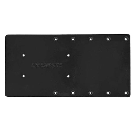 Sea Brackets 16 Straight Trolling Motor Plate fGarmin Kraken  Black