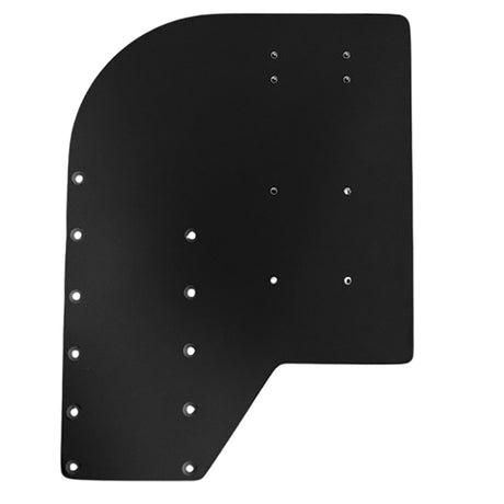 Sea Brackets Small Offset Trolling Motor Plate  Black