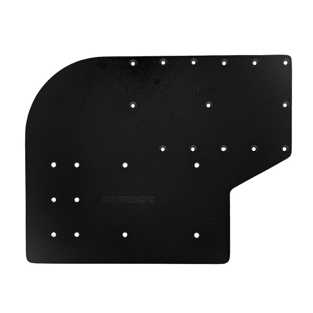 Sea Brackets Large Offset Trolling Motor Plate fMinn Kota Quest  Black