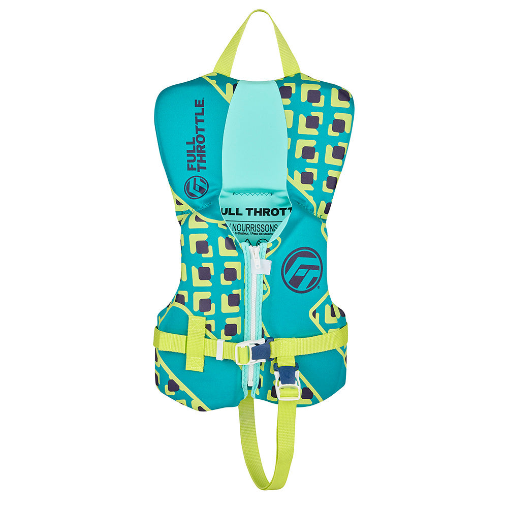 Full Throttle Infant Rapid Dry Life Jacket  Aqua