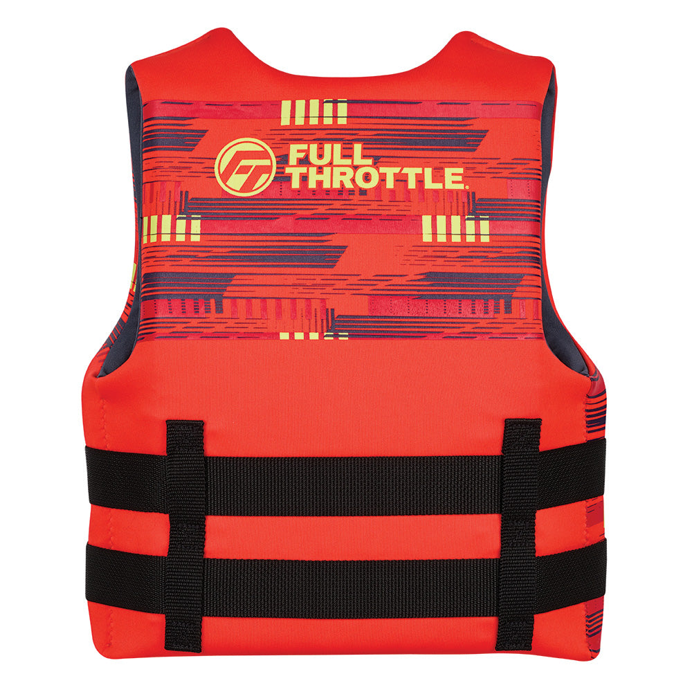 Full Throttle Youth RapidDry Life Jacket  Red