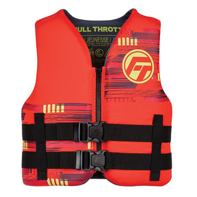 Full Throttle Youth RapidDry Life Jacket  Red