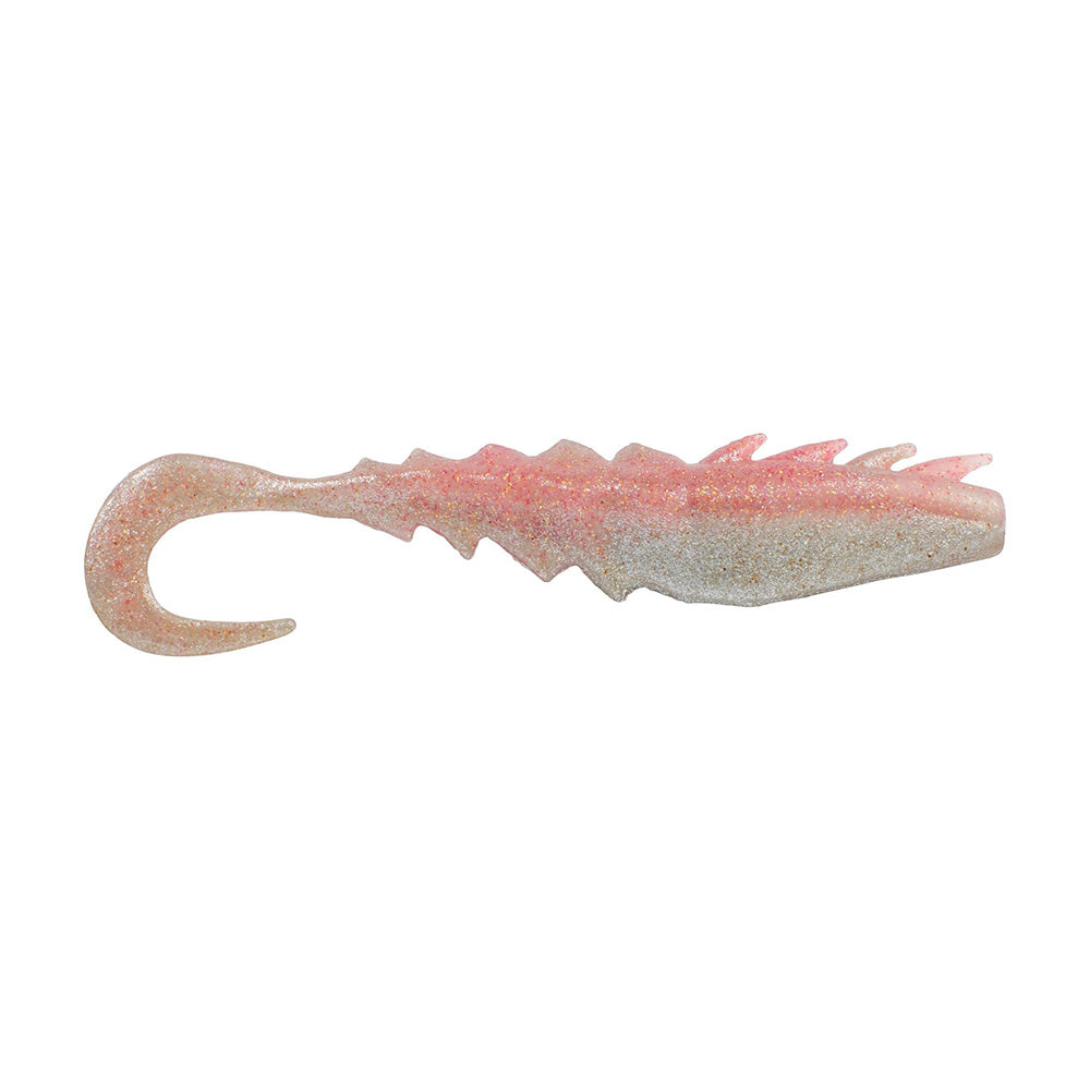 Berkley Gulp Saltwater Nemesis Prawn Curl Tail  4  Flamingo Chrome
