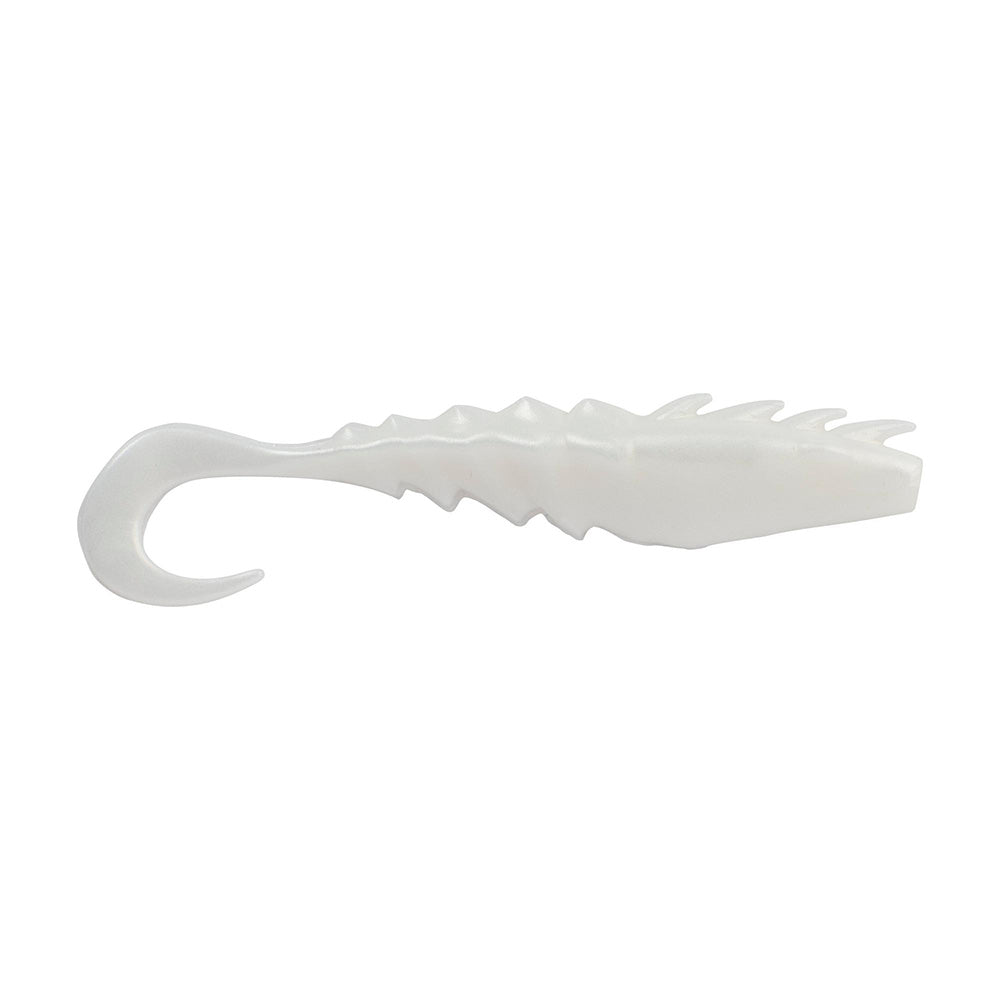 Berkley Gulp Saltwater Nemesis Prawn Curl Tail  4  Pearl White
