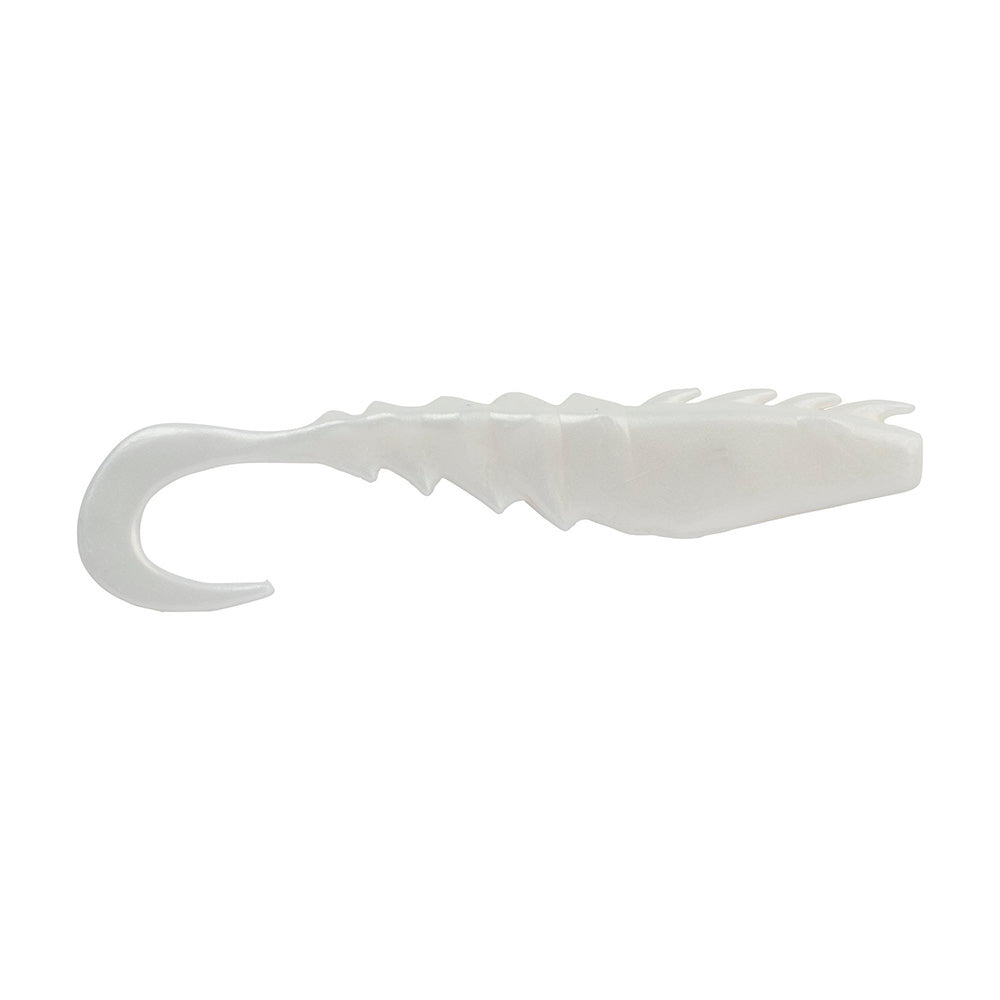Berkley Gulp Saltwater Nemesis Prawn Curl Tail  5  Pearl White