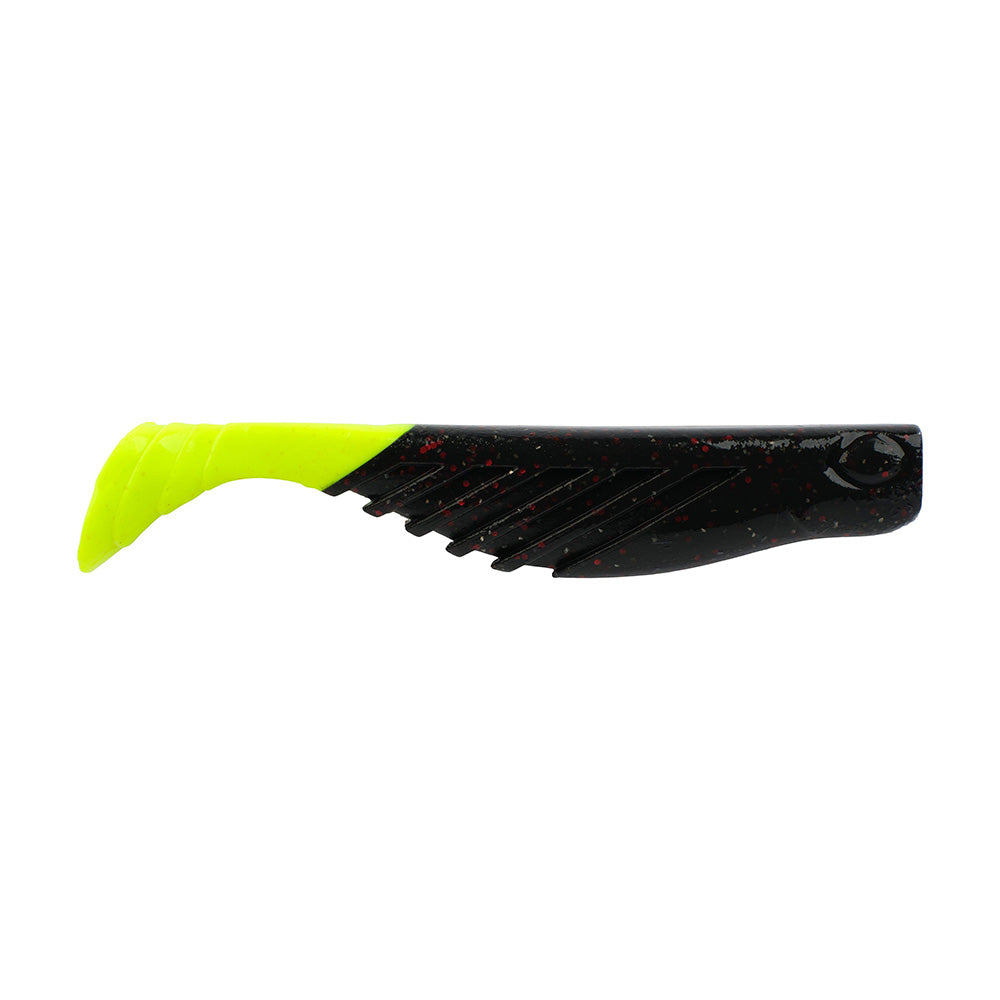Berkley Gulp Saltwater Ripple Mullet  3  Morning GloryChartreuse GSRM3MG