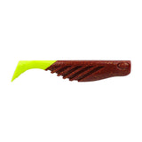 Berkley Gulp Saltwater Ripple Mullet  3  Root Beer GoldChartreuse GSRM3RBGC