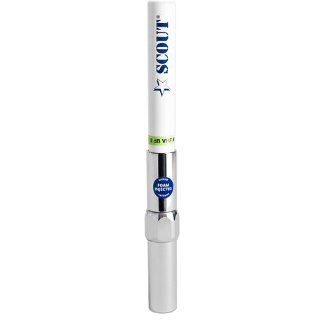 Scout 8 QuickFit White VHF Antenna w5M Cable  FME Quick 6 Foam Filled 6db Solid Brass  Copper Element