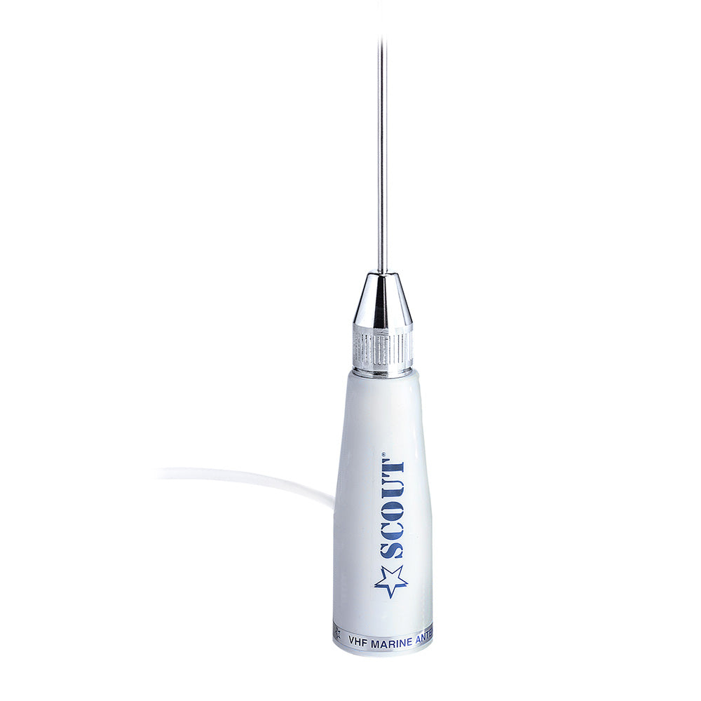 Scout 33 Stainless VHF Whip Antenna 3dB w5M RG58 Coax KS23A