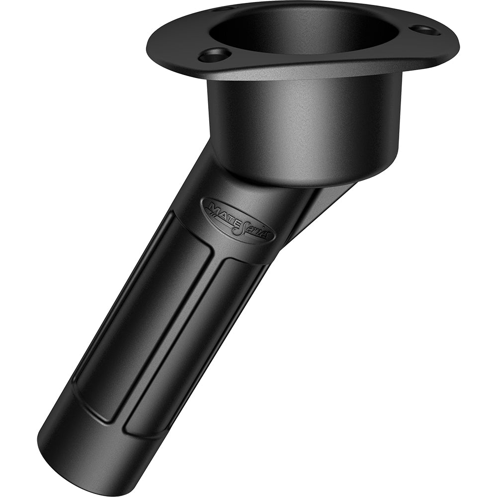 Mate Series Plastic Rod  Cup Holder 30 Degree Open wOval Top  Black