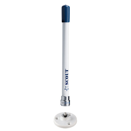 Scout 9 Stubby White VHF Antenna wQuick Mount Includes 5M RG58 Mount  Integrated Connector KS10