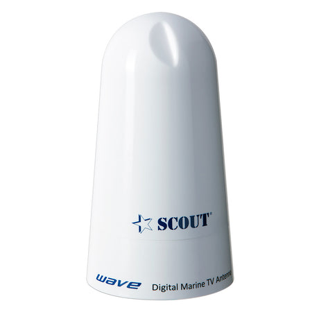 Scout Wave 4 White TV Antenna Omnidirectional 25dB Gain w10M 75 ohms Cable