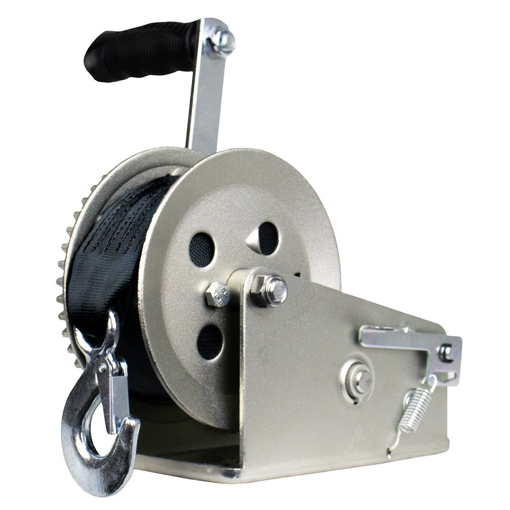Powerwinch Utility Series Winch 1800lb 2 Speed 8 Crank Arm  Zinc