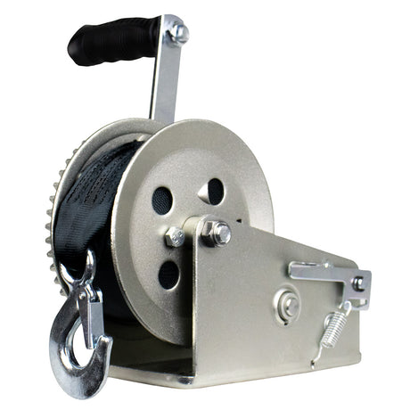 Powerwinch Utility Series Winch 1800lb 2 Speed 8 Crank Arm  Zinc