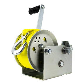 Powerwinch Utility Series Winch 3200lb 2 Speed 11 Crank Arm  Zinc