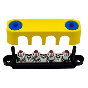Bluewater Common Stud 4 Gang Positive Terminal Busbar wCover