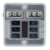 Bluewater 6 Position Fuse Block wLEDs