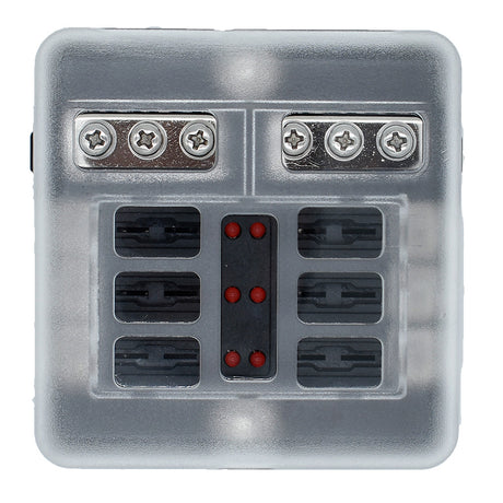 Bluewater 6 Position Fuse Block wLEDs