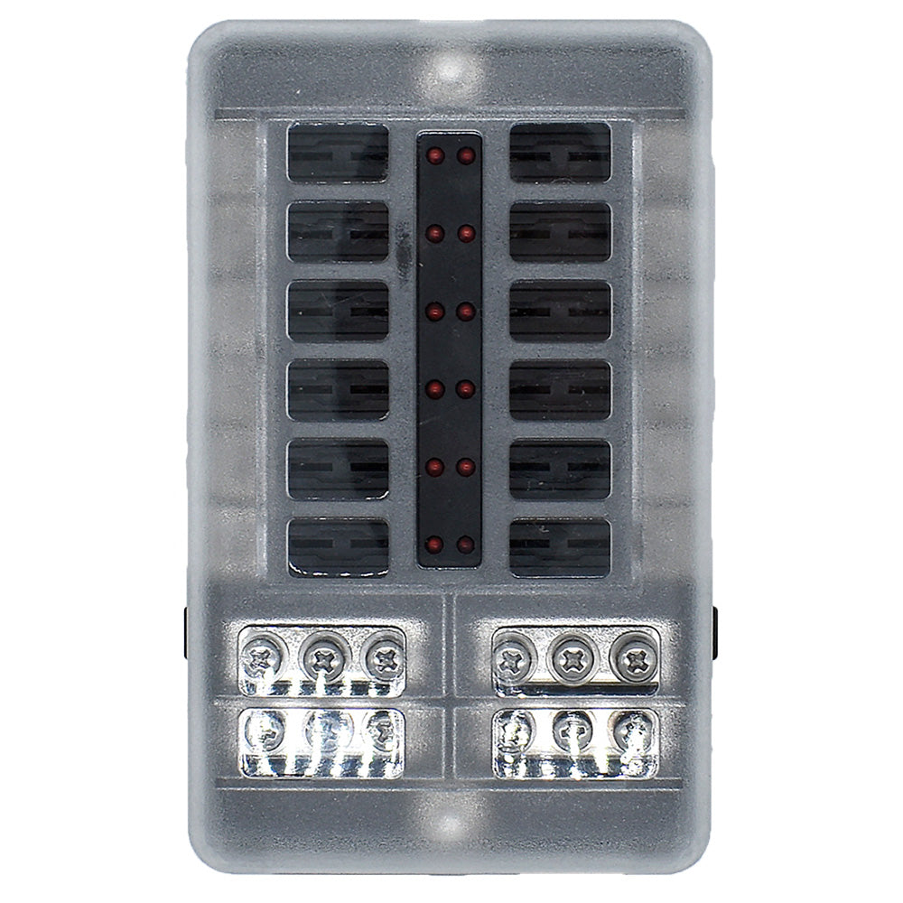 Bluewater 12 Position Fuse Block wLEDs