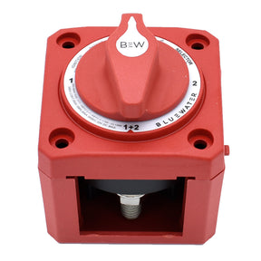 Bluewater Off12Both Battery Switch  Surface Mount  Red