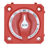 Bluewater OnOff 4 Post Dual Circuit Battery Switch wo Base  Panel Mount  Red