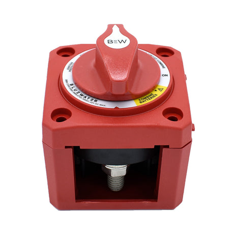 Bluewater OffOn Combine Battery Switch wo Base  Surface Mount  Red
