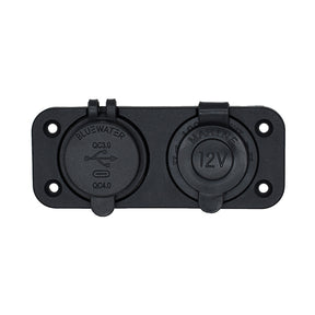 Bluewater Dual USBUSBC 12V Combo Receptacle wPlate