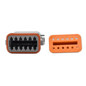 Bluewater 12 Position Female Deutsch Connector wWedge Lock