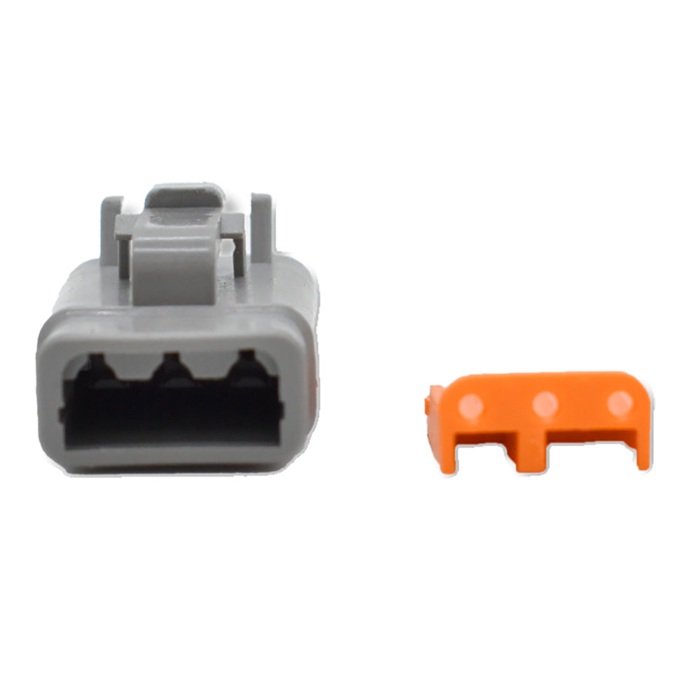 Bluewater 3 Position DTM Female Connector wWedge Lock