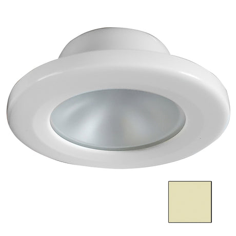 i2Systems Apeiron Screw Mount Light  Round  Warm WhiteWhite Finish