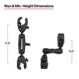 RAM Mount RAM Trolling Motor Stabilizer wToughClaw 1  16 Clamp Bases
