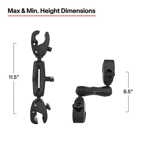 RAM Mount RAM Trolling Motor Stabilizer wToughClaw 1  16 Clamp Bases