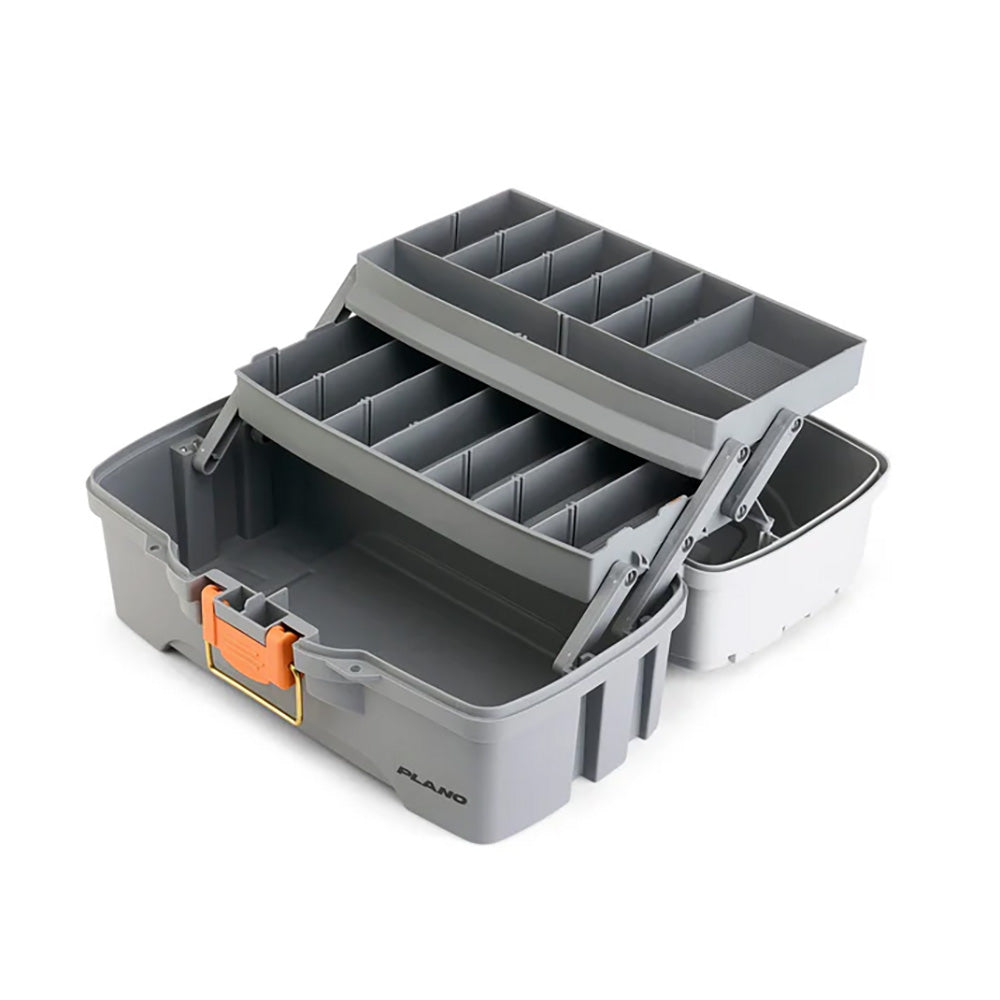 Plano TwoTray Tackle Box  Light GreyDark Grey