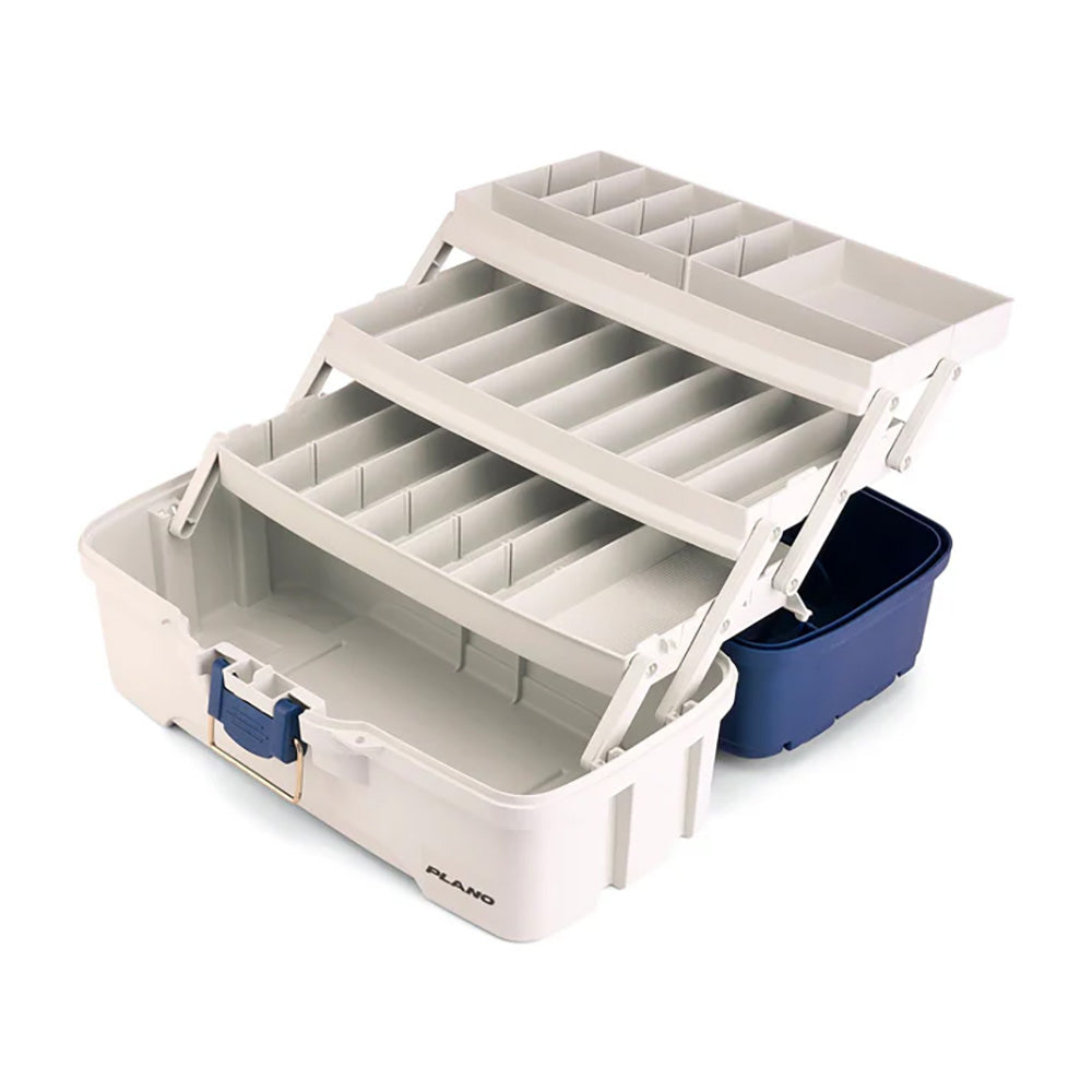 Plano ThreeTray Tackle Box  BlueWhite