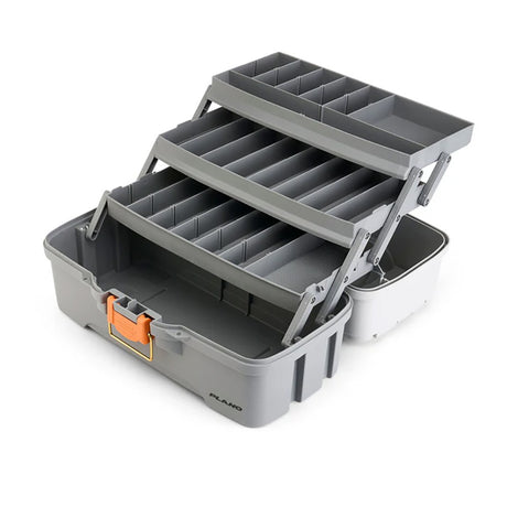 Plano ThreeTray Tackle Box  Light GreyDark Grey