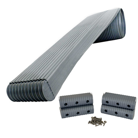 Caliber BunkWrap Kit  Grey 16 x 2 x 6 Roll  4 Caps  HRDW Roll  4 Endcaps  Stainless Steel Hardware
