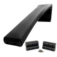 Caliber BunkWrap Kit  Black 16 x 2 x 6 Roll  4 Caps  HRDW Roll  4 Endcaps  Stainless Steel Hardware
