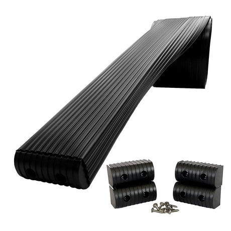 Caliber BunkWrap Kit  Black 16 x 2 x 4 Roll  4 Caps  HRDW Roll  4 Endcaps  Stainless Steel Hardware
