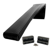 Caliber BunkWrap Kit  Black 24 x 2 x 6 Roll  4 Caps  HRDW Roll  4 Endcaps  Stainless Steel Hardware