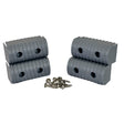 Caliber BunkWrap End Cap 2x4 Grey Accessory Kit wStainless Steel Hardware 4Pack