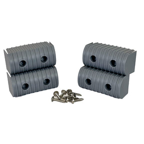 Caliber BunkWrap End Cap 2x4 Grey Accessory Kit wStainless Steel Hardware 4Pack