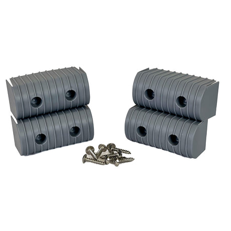 Caliber BunkWrap End Cap 2x4 Grey Accessory Kit wStainless Steel Hardware 4Pack