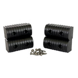 Caliber BunkWrap End Cap 2x4 Black Accessory Kit wStainless Steel Hardware 4Pack