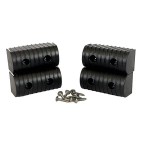 Caliber BunkWrap End Cap 2x4 Black Accessory Kit wStainless Steel Hardware 4Pack
