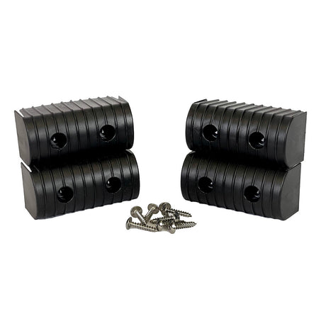 Caliber BunkWrap End Cap 2x4 Black Accessory Kit wStainless Steel Hardware 4Pack