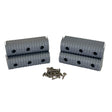 Caliber BunkWrap End Cap 2x6 Grey Accessory Kit wStainless Steel Hardware 4Pack