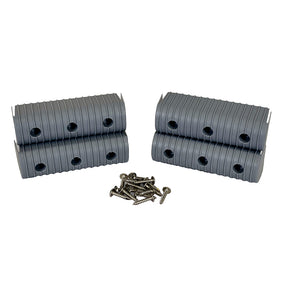 Caliber BunkWrap End Cap 2x6 Grey Accessory Kit wStainless Steel Hardware 4Pack