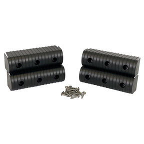 Caliber BunkWrap End Cap 2x6 Black Accessory Kit wStainless Steel Hardware 4Pack
