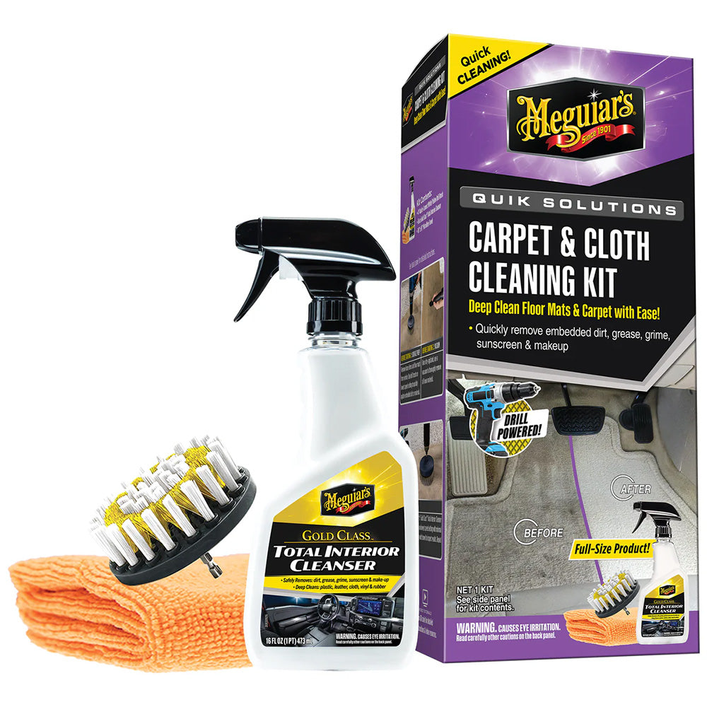 Meguiars Quik Solutions Carpet  Cloth Cleaning Kit