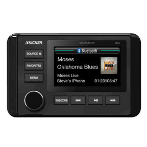 KICKER KMC4 WeatherResistant GaugeStyle Media Center wBluetooth